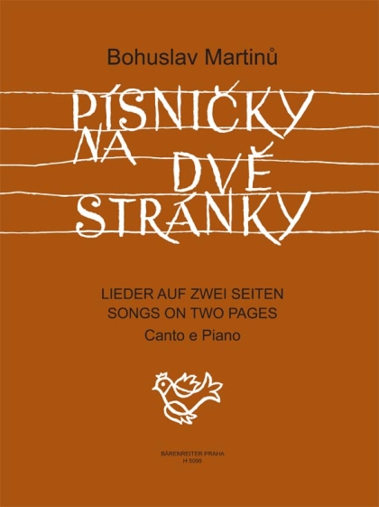 Písničky na dvě stránky - Cyklus písní na texty moravské lidové poezie