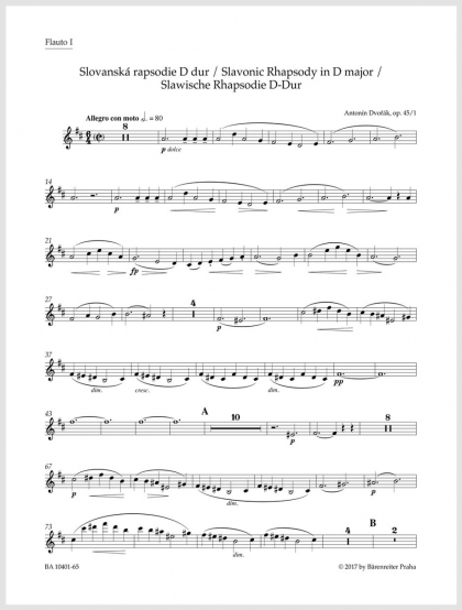 Slovanská rapsodie D dur op. 45/1